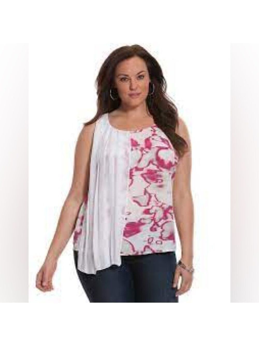 6th & Lane Sheer Sleeveless Top